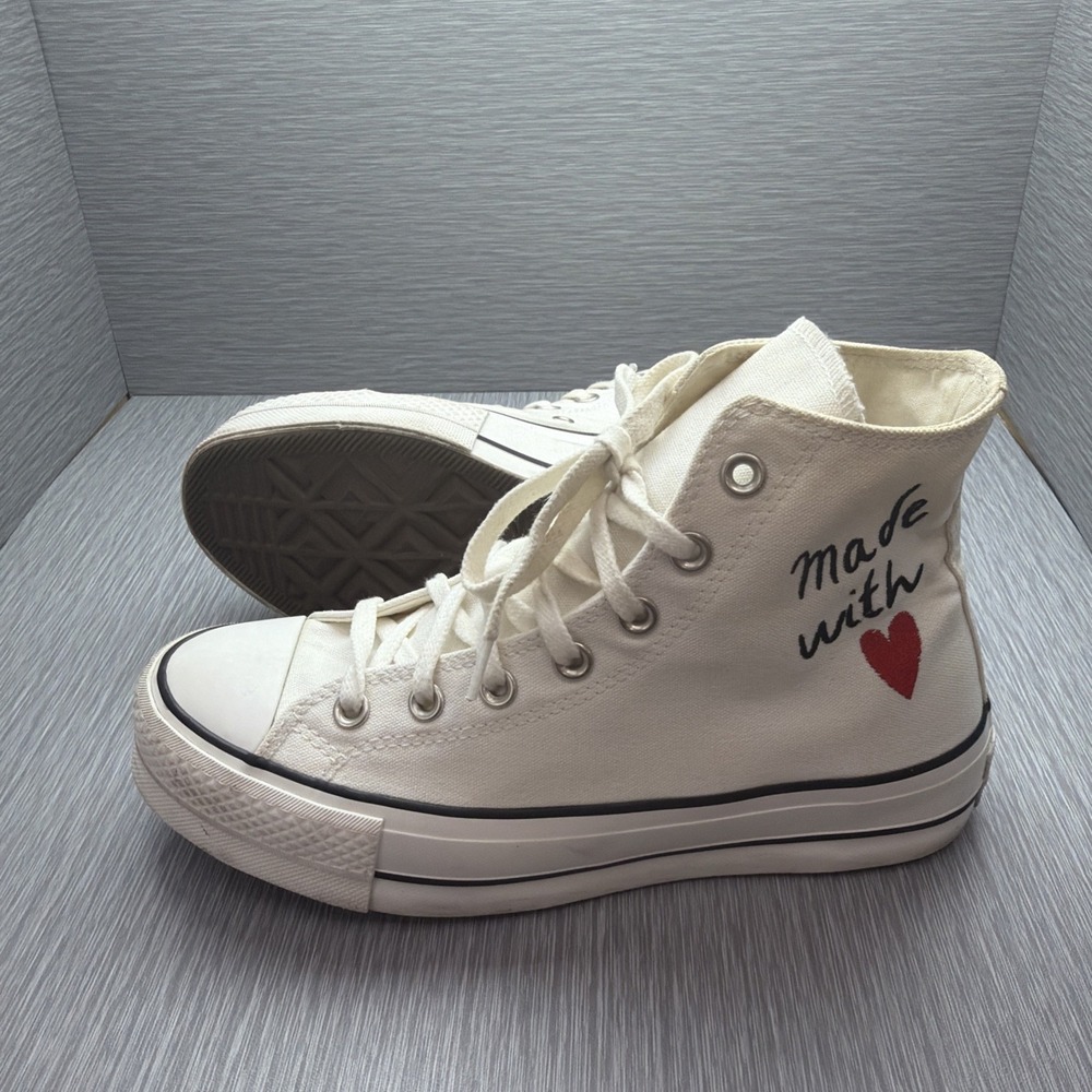 Converse Chuck Taylor All Star Platform High Top Embroidered Womens 7.5